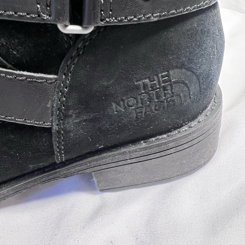 The North Face Womens Bridgeton Black Suede Waterproof Tall Zip Boots Size 8.5 - Picture 3 of 9